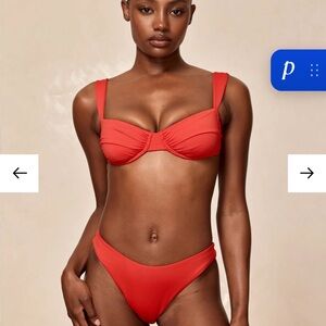 Monday Swimwear Malibu in Chili Pepper Bikini Top